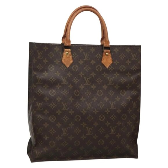 LOUIS VUITTON Monogram Sac Plat Hand Bag M51140 LV Auth 131110 - Picture 1 of 16